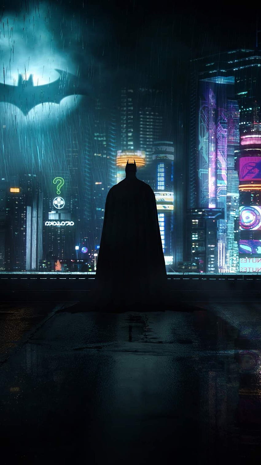 Neon Gotham Batman iPhone en 2020. Batman , Gotham batman, Batman, Batman Arkham City fondo de pantalla del teléfono