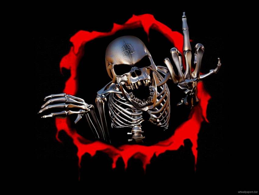 Cool Skulls, Cool Evil Skull HD wallpaper