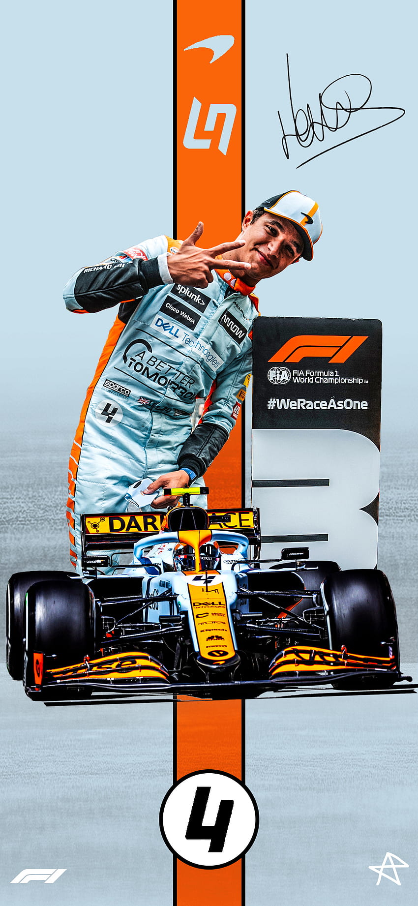 Lando Norris Mônaco, automobilismo, corrida, F1 Papel de parede de celular HD