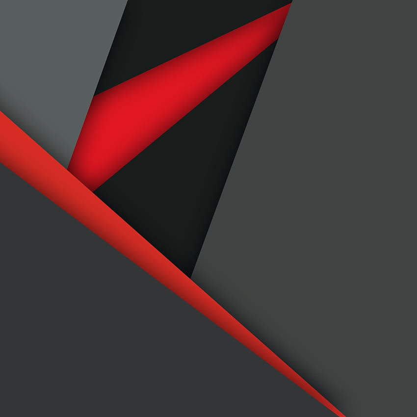 Material Design Dark Red Black iPad Pro Retina, Red Black Gray HD phone wallpaper