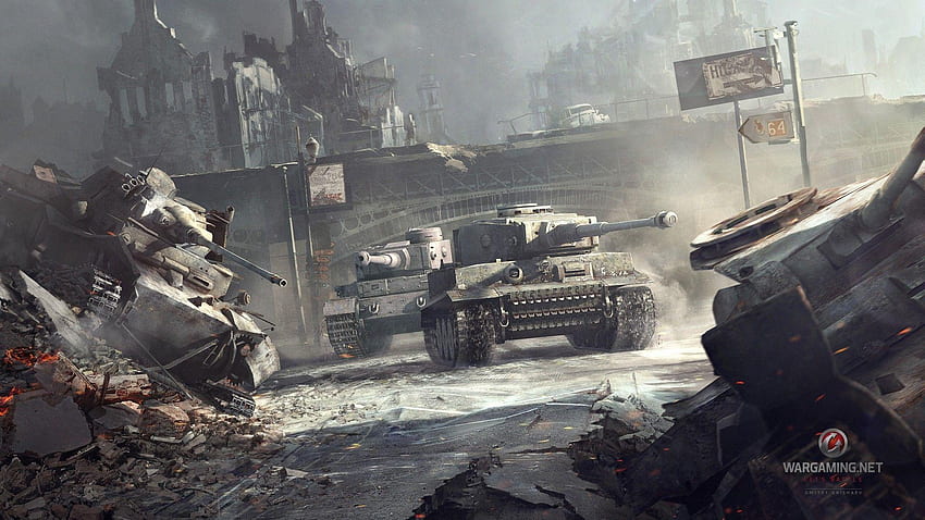 Tiger-Panzer, deutscher Panzer des 2. Weltkriegs HD-Hintergrundbild