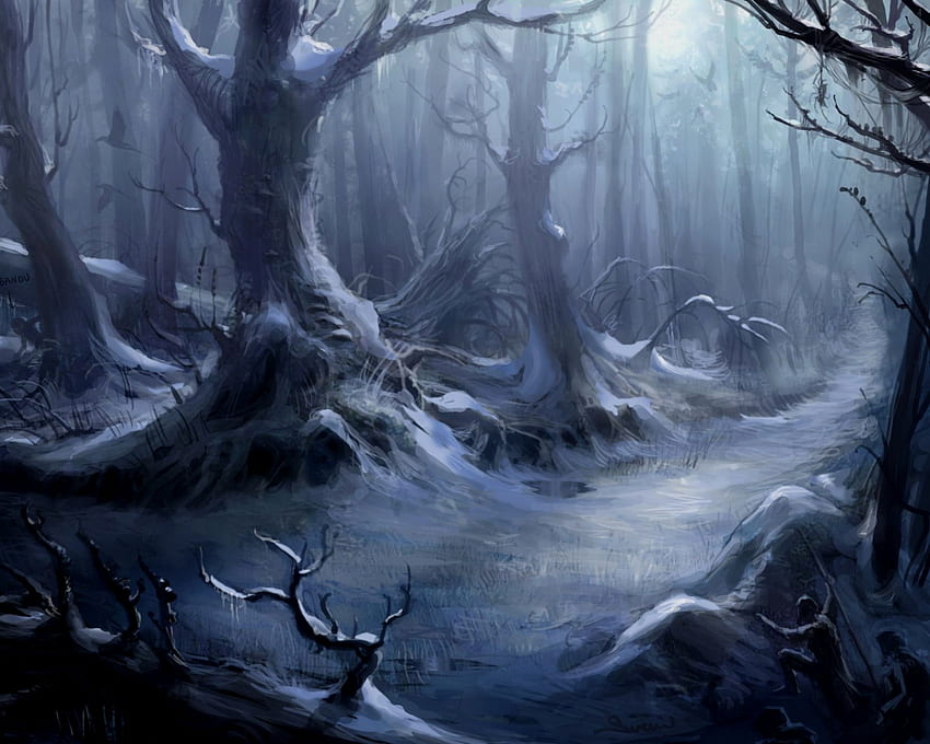 Gothic Fantasy Fantasy, Gothic Winter HD wallpaper