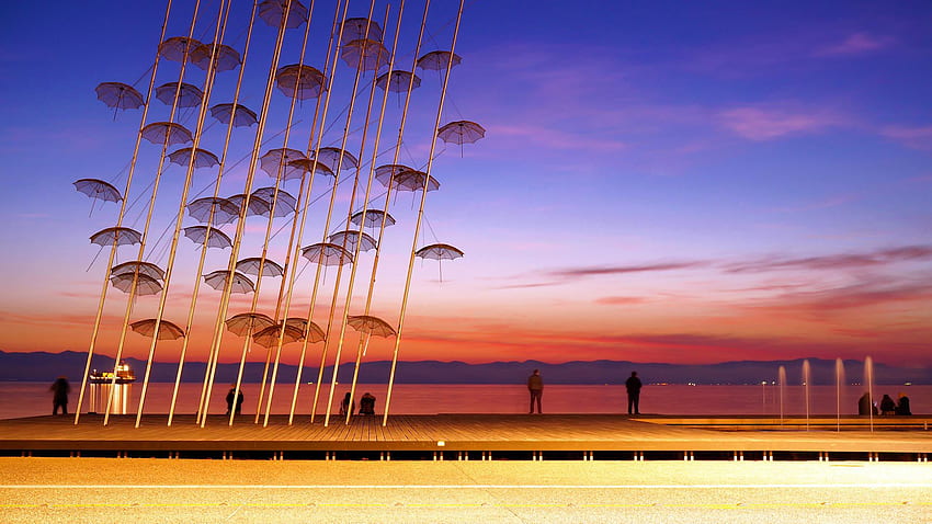Guarda-chuvas – Bing, Thessaloniki papel de parede HD