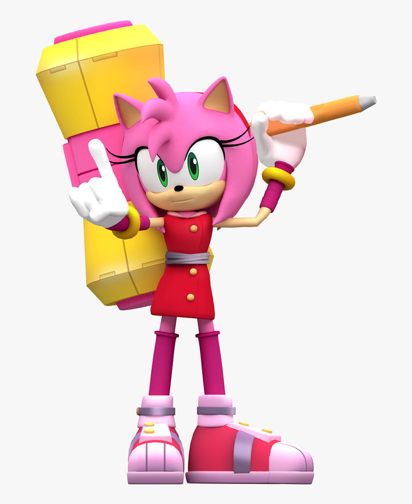 Amy Rose Full Art, Amy Rose of Sonic The Hedgehog transparent background PNG  clipart