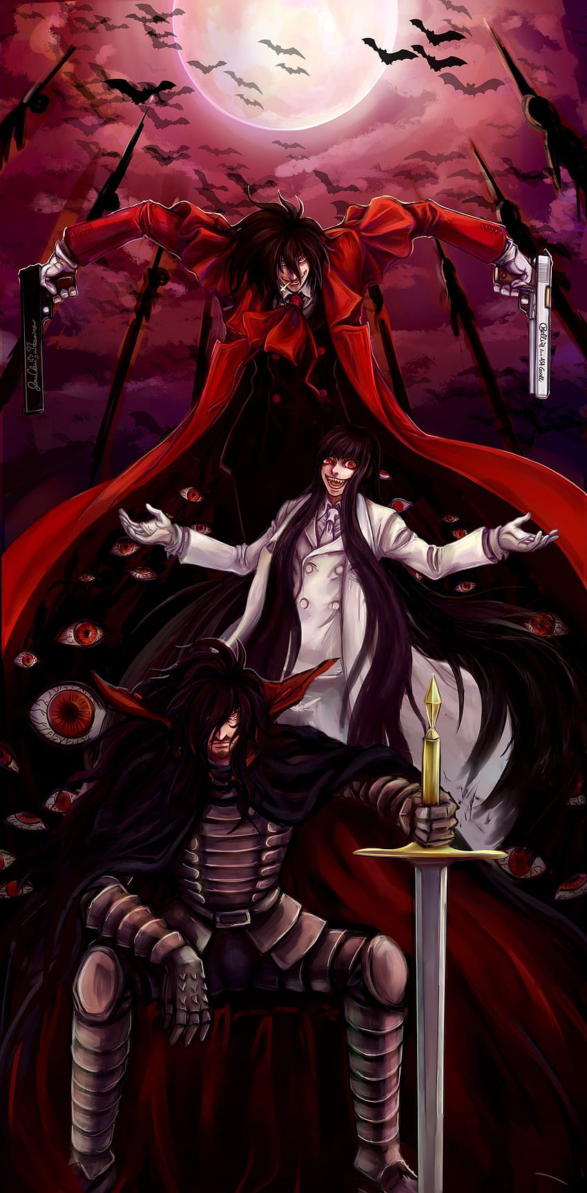 Hellsing Alucard Abraham Van Helsing Anime Anime black Hair fictional  Character cartoon png  PNGWing