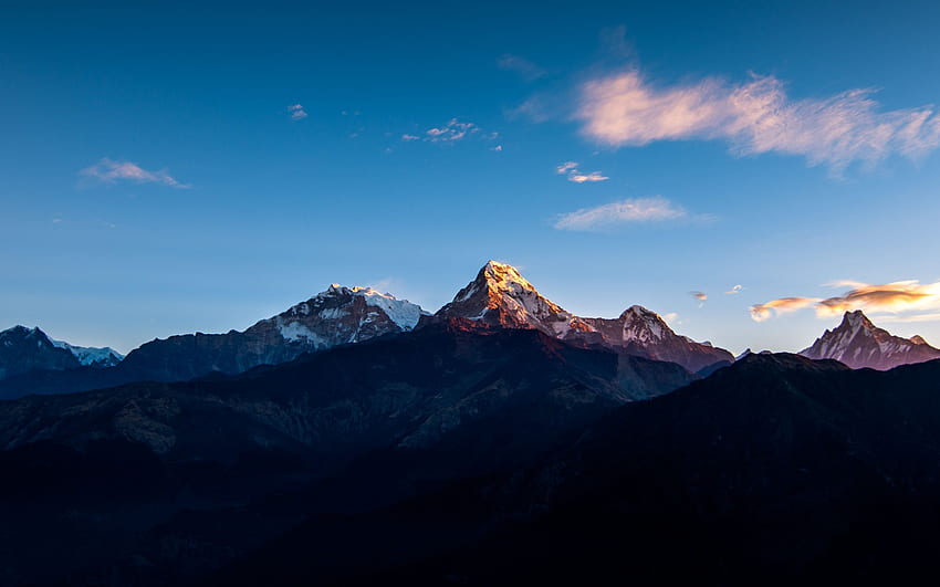 annapurna massif, mountain, himalayas HD wallpaper