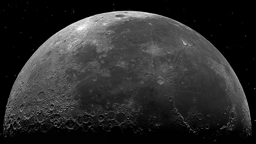 ดวงจันทร์ของเรา การวางแนวที่ไม่บีบอัดและแนวตั้งในความคิดเห็น [OC] : พื้นที่, Ultra AMOLED วอลล์เปเปอร์ HD