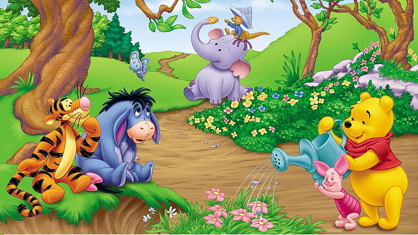 Garden Of Winnie The Pooh For HD wallpaper