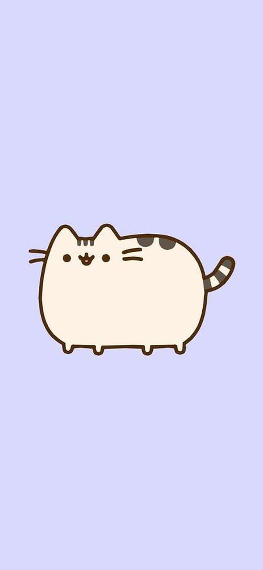Funny Fat Pusheen Cat For iPhone X HD phone wallpaper