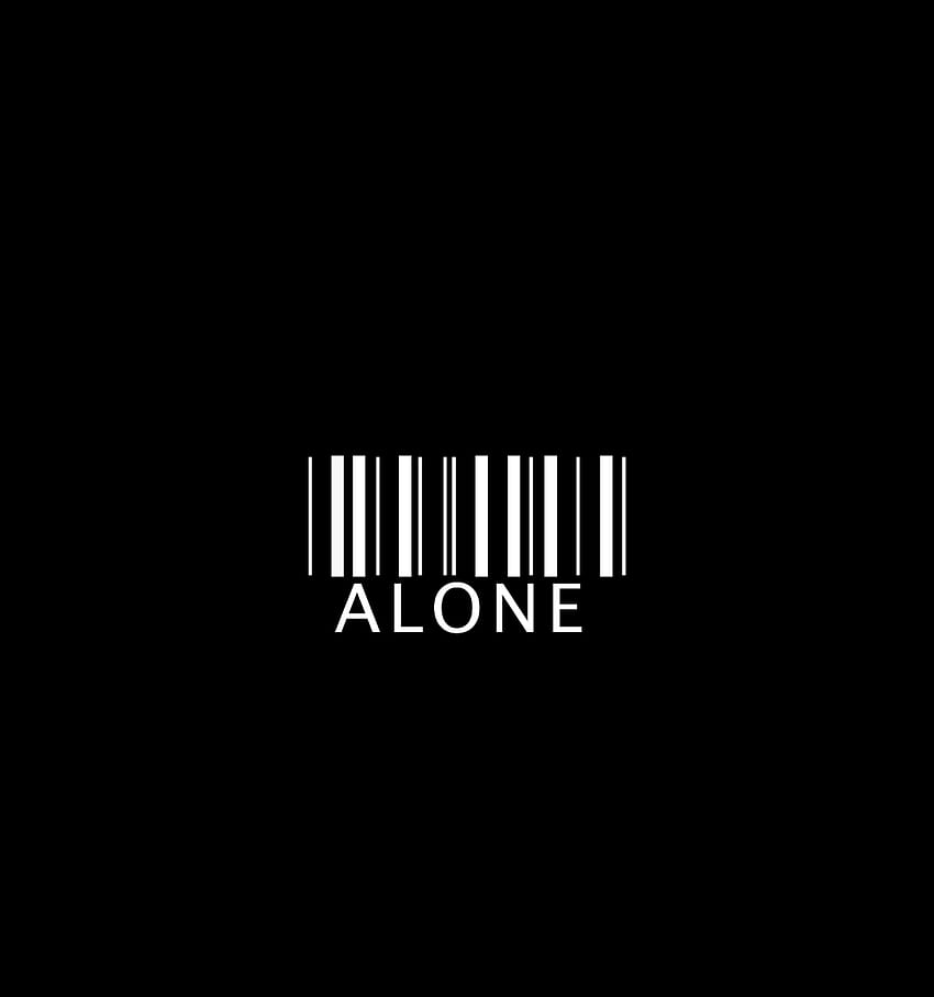 Words, Life, Inscription, Loneliness, Barcode HD phone wallpaper