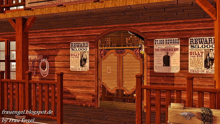 Wild West Saloon Door HD wallpaper