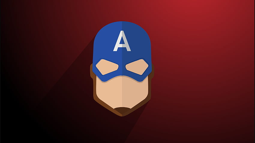 Captain America Minimalist superheroes , minimalist, OLED Infinity Gauntlet HD wallpaper