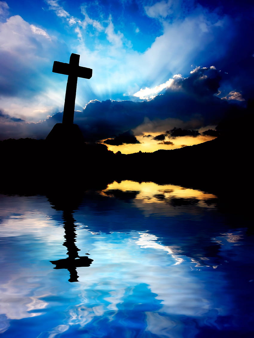 Cross the river. Cross , Christian cross , Christmas background, Cross Symbol HD phone wallpaper