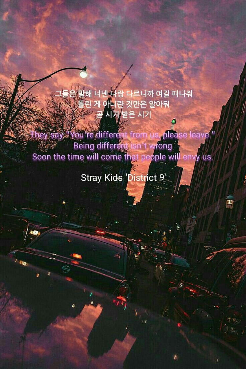 Stray Kids. District 9. Pop lyrics, Song lyrics HD phone wallpaper