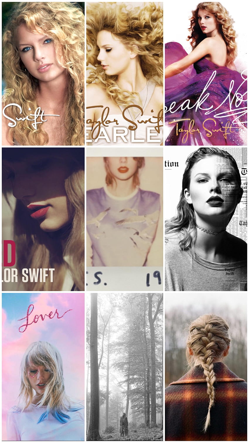Atualizei meu telefone para incluir Evermore:: R TaylorSwift, Taylor Swift Collage Papel de parede de celular HD