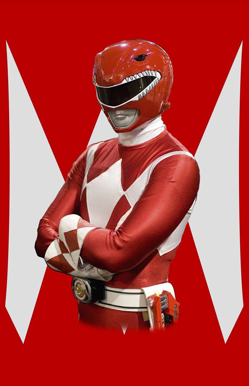 Czerwony Power Ranger, Fajny Czerwony Ranger Tapeta na telefon HD