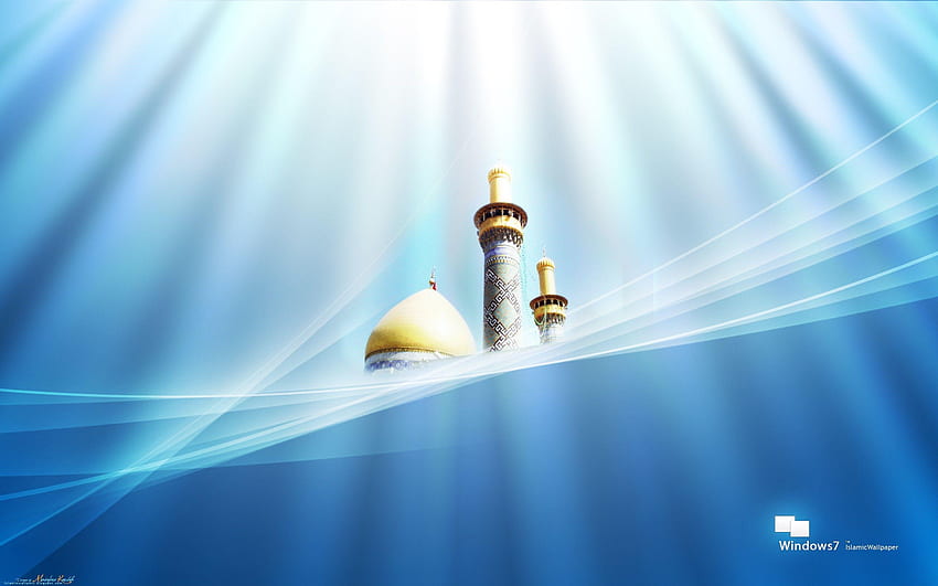 Islamic Background, Islamic Blue HD wallpaper