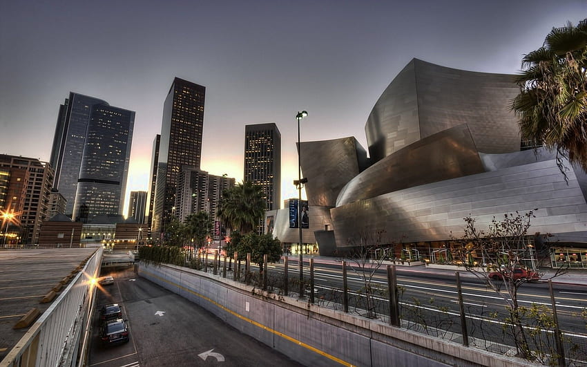 Città, Stati Uniti, Stati Uniti, r, California, Los Angeles, Walt Disney Concert Hall Sfondo HD
