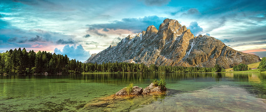 Mountains, lake, beautiful, scenery, nature , , Dual Wide, , 2560X1080  Nature HD wallpaper | Pxfuel