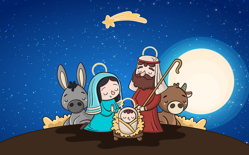 Christmas Baby Jesus . Background,, Birth of Jesus HD wallpaper