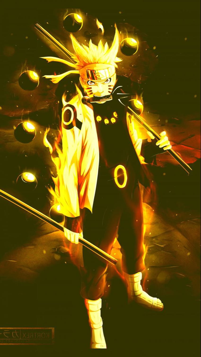 Endgültige Naruto-Form, Naruto-Baryon-Modus HD-Handy-Hintergrundbild