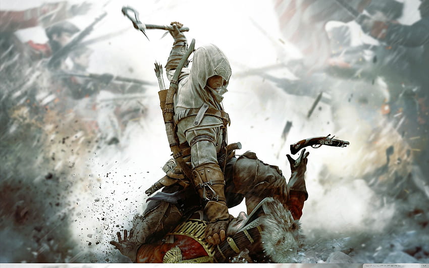 Assassins Creed III ултра фон за, Assassin's Creed III HD тапет
