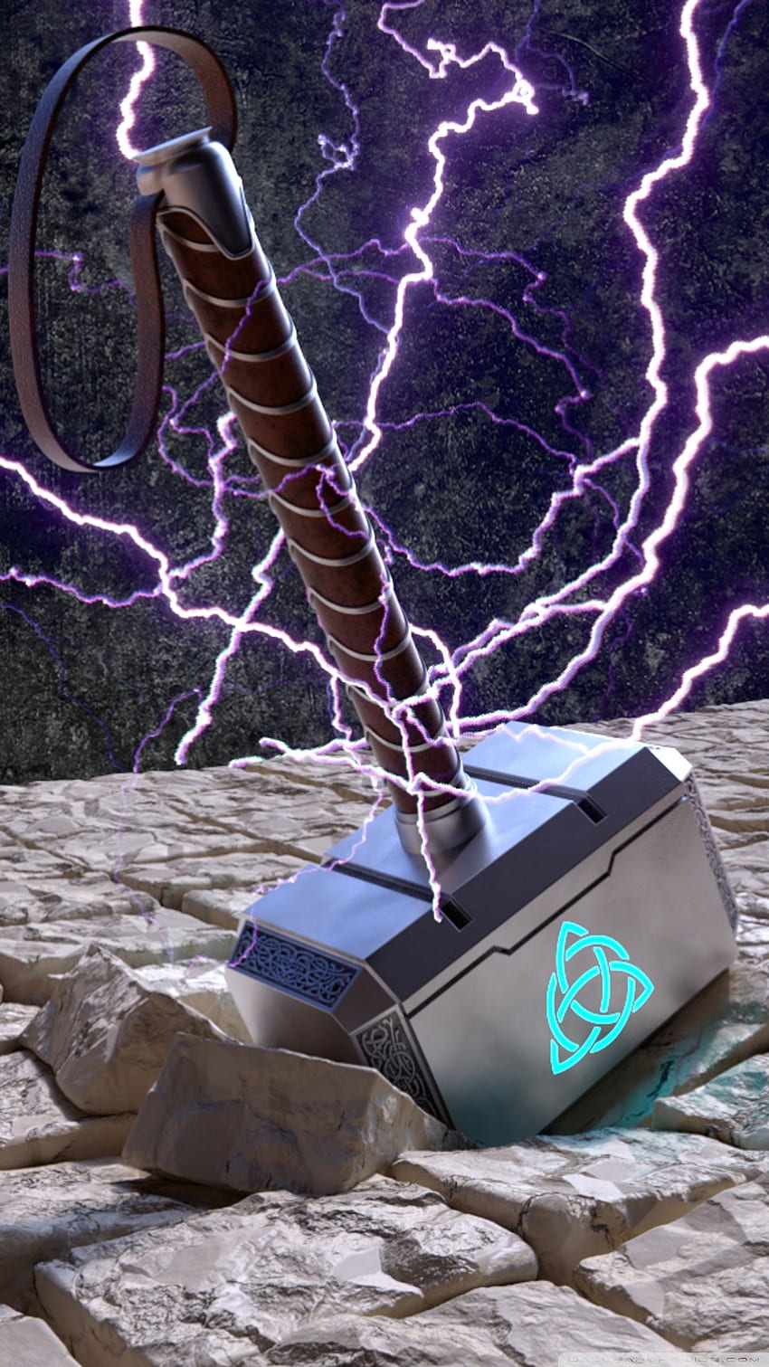 Mjolnir - Thors Hammer Ultra Background, Thor's Hammer HD тапет за телефон