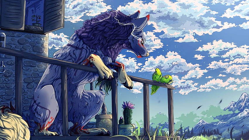 Furry Background 2016 Compilation Part 1 - 1366 x 768. art, Furry art, Anime wolf, Dragon Furry HD wallpaper