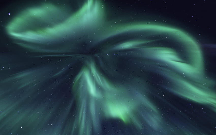 Aurora Borealis Nacht Sternenhimmel Himmel Sterne Nordlichter Sonnensonne, Sternenhimmel bunt HD-Hintergrundbild