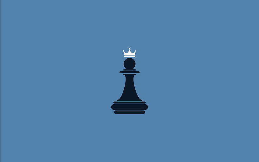 Król, szachy, sport, gra, minimal Tapeta HD