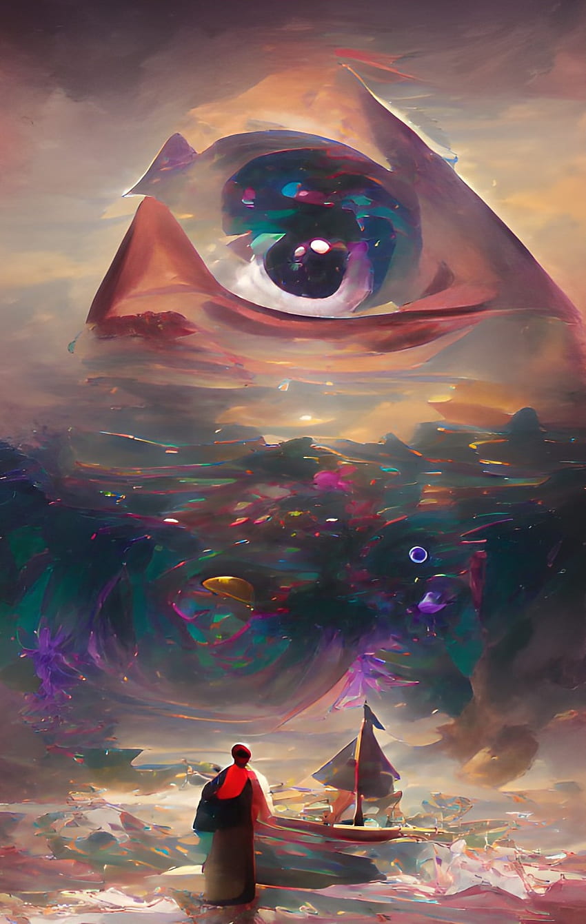 The eye, ai generated, abstract HD phone wallpaper