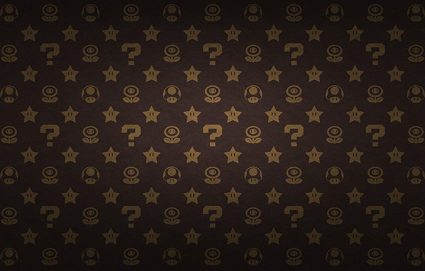 flower, star, Mushroom, Mario, Star, Mario, Question Mark HD wallpaper