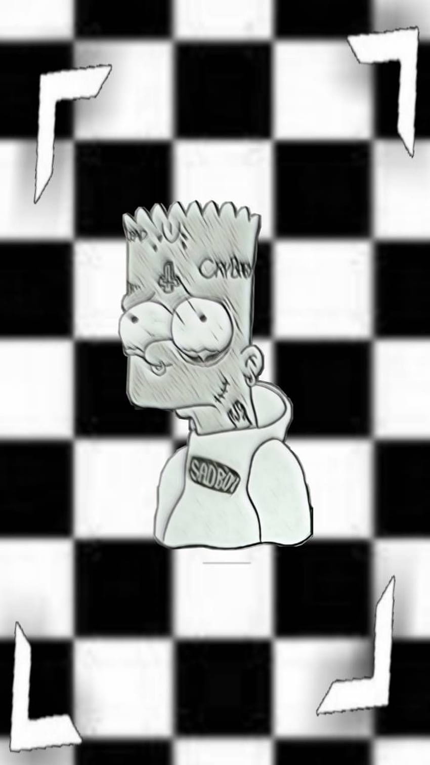 Sad Bart 3, aestheic bart simpson, aesthetic bart, bart simpson, sad bart, sad  bart simpson, HD phone wallpaper