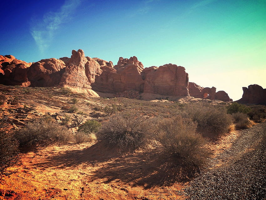 arches national park, desert, nature, fun, mountain HD wallpaper