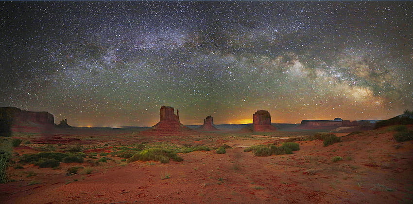 The Milky Way above Monument Valley - Astronomy Magazine - Interactive Star Charts, Planets, Meteors, Comets, Telescopes, Monument Valley Night HD wallpaper