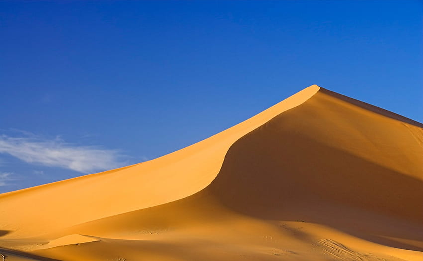 Dunes, desert, sand, orange HD wallpaper