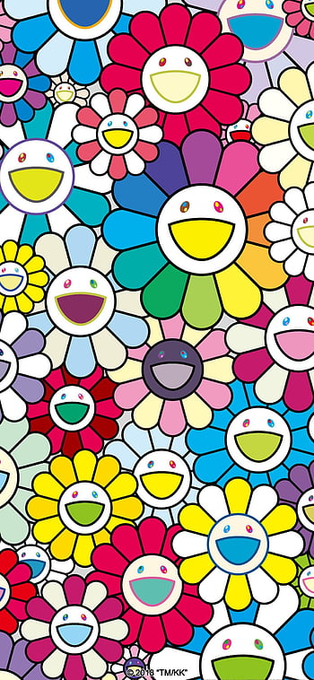 Takashi Murakami Flower, colores j balvin HD phone wallpaper