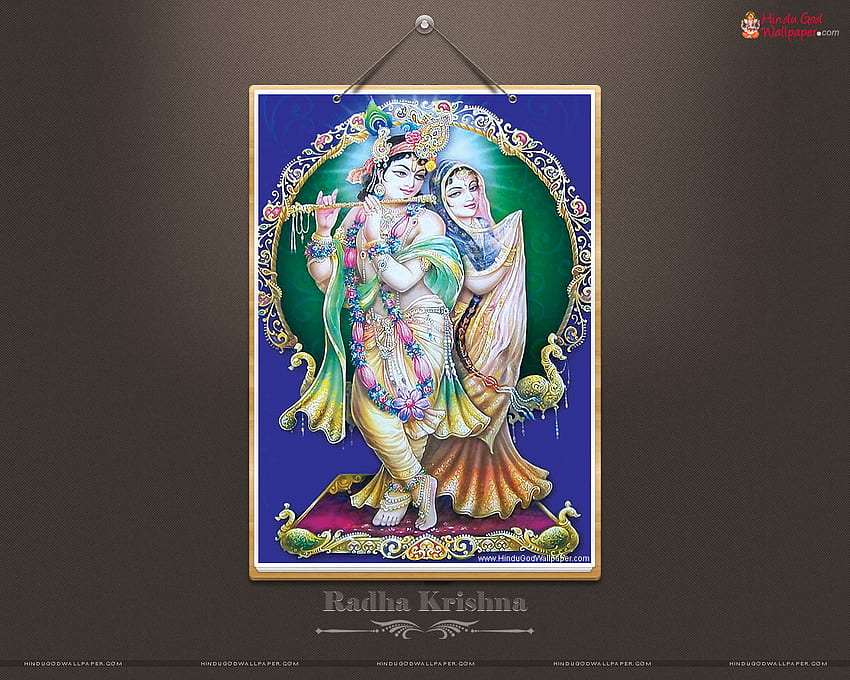 Art Painting Radha Krishna, Radha Krishna Swing HD wallpaper