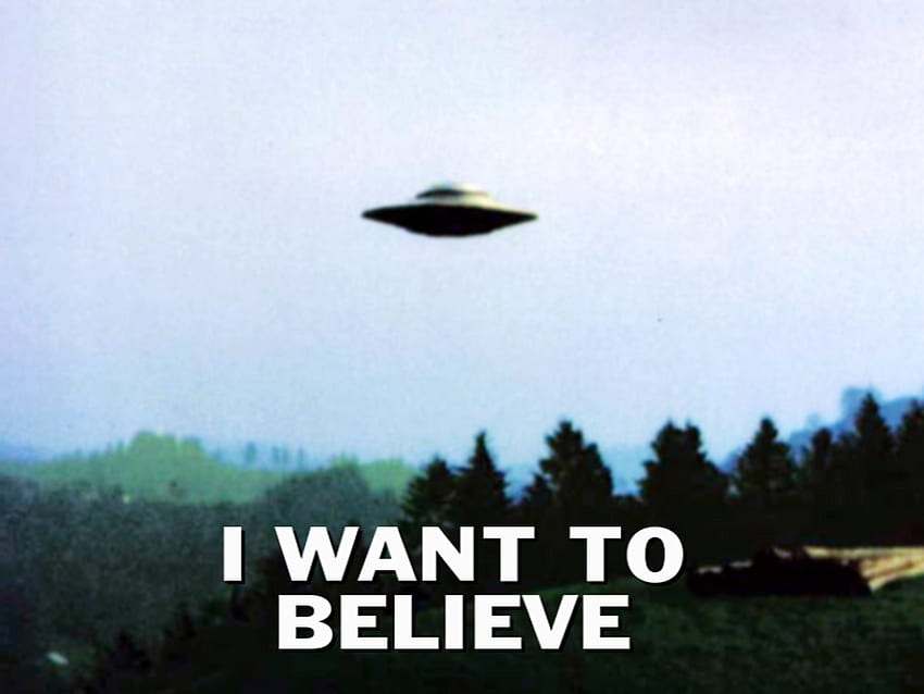 Yo creo en los extraterrestres, quiero creer fondo de pantalla
