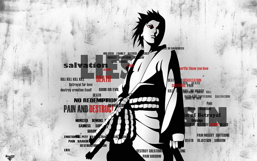 Sasuke Uchiha, mec anime, anime, naruto, cheveux noirs Fond d'écran HD