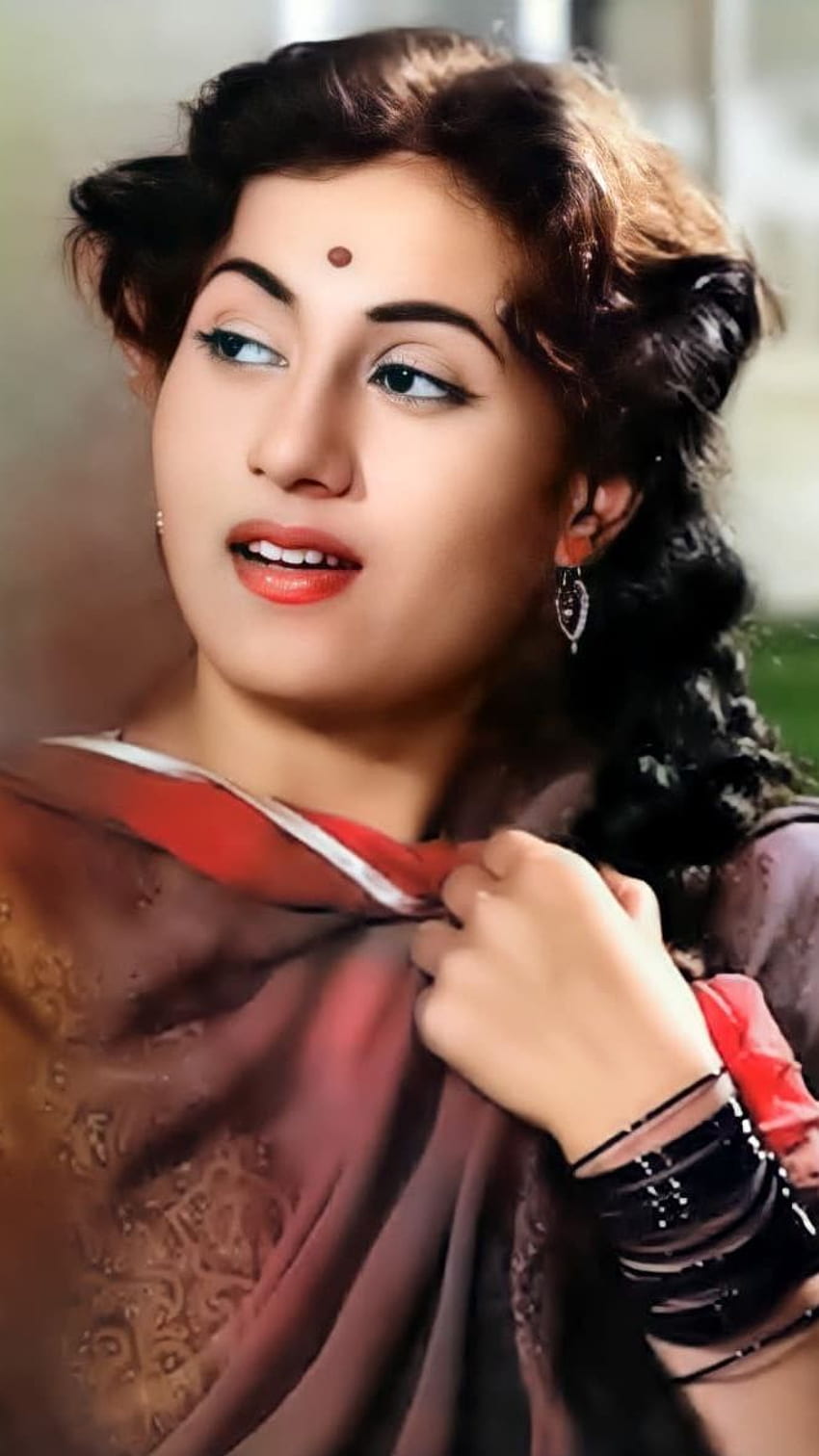 Madhubala, aktris bollywood, retro bollywood, 70-an wallpaper ponsel HD