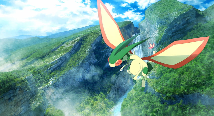 obłoki flygon pejzaż nikt pokemon ribero sceniczny niebu woda, Pokemon Scenery Tapeta HD
