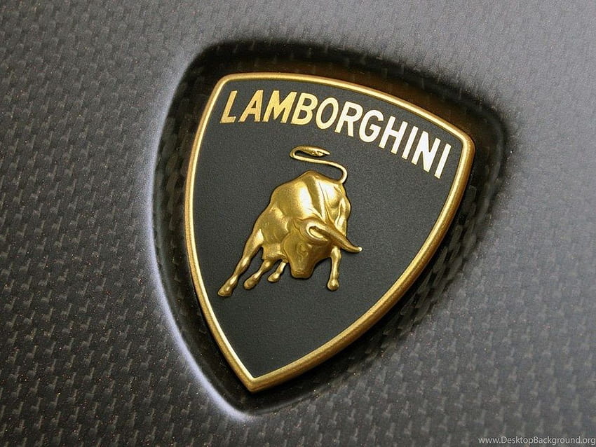Lamborghini Logo Background, Cool Lamborghini Logo HD wallpaper