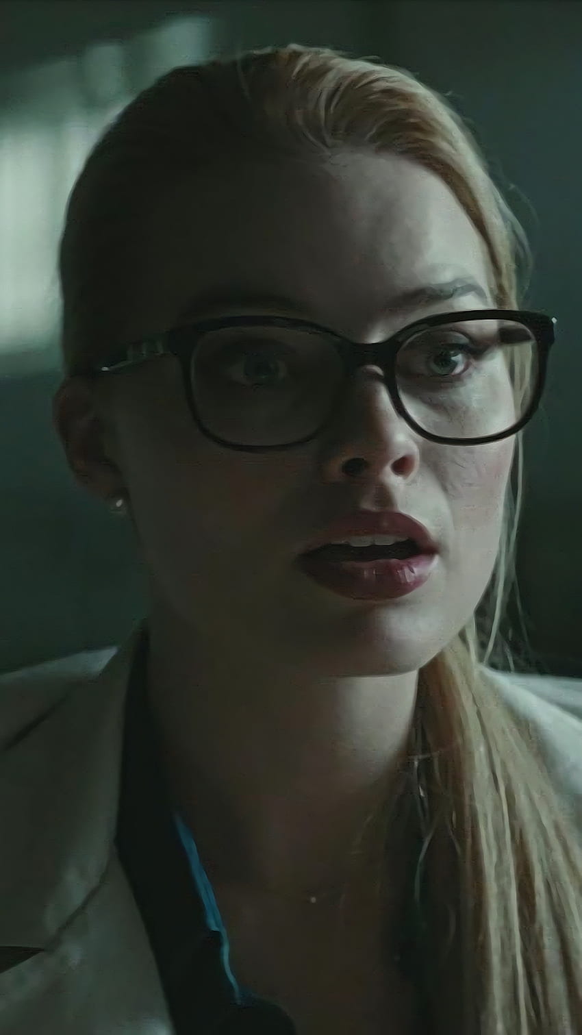 Margot Robbie, glasses, Harley Quinn HD phone wallpaper