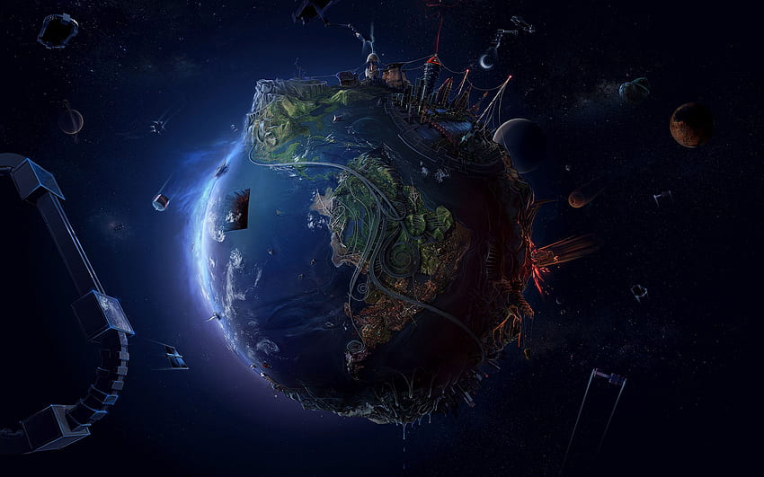 Planet Earth, Epic Universe HD wallpaper