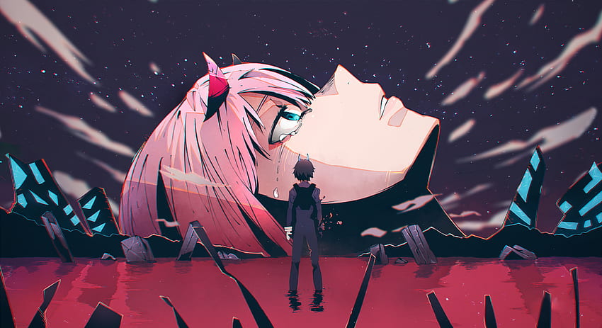 Hiro Zero Two Neon Genesis Evangelion Darling dans le Franxx - anime en direct [ ] Fond d'écran HD