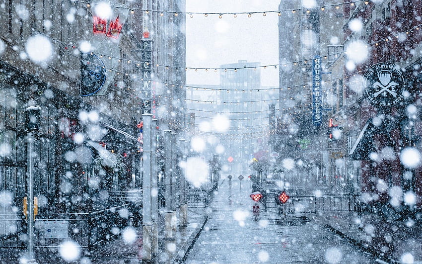 Snowfall - Collections, Snowy City HD wallpaper