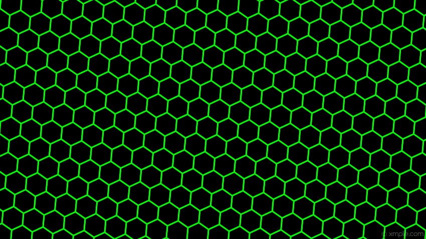 panal negro colmena hexágono verde lima fondo de pantalla