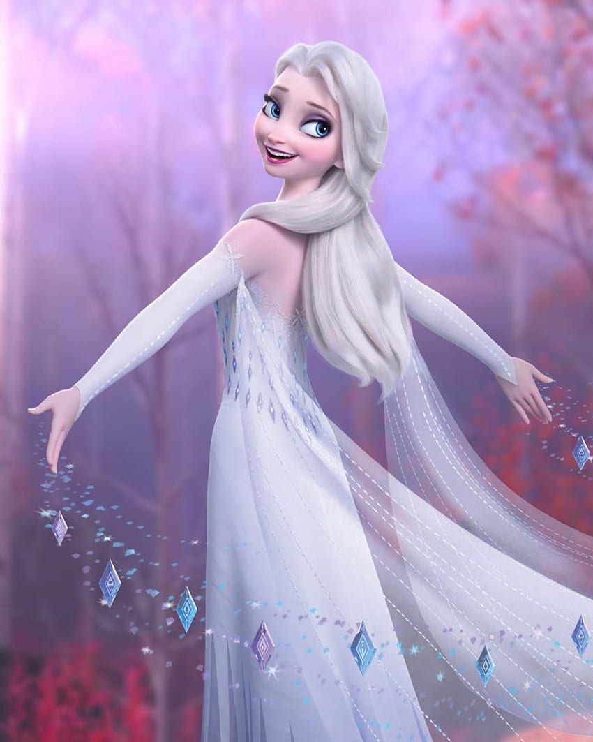 ˆ Disney, Elsa Rosa Frozen fondo de pantalla del teléfono