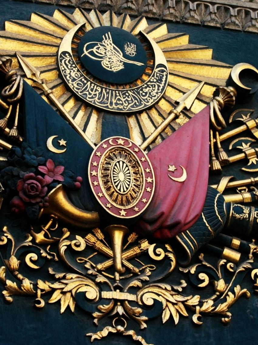 Turcja Osmański herb Tureckie imperium osmańskie Tapeta na telefon HD